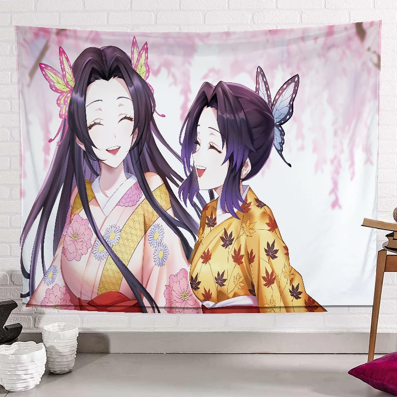 Kawaii Room Decor Hanging Cloth Anime Background Cloth Bedroom Room Bedside Wall Decorative Tapestry Cute Decor tapestry decor,anime wall decor