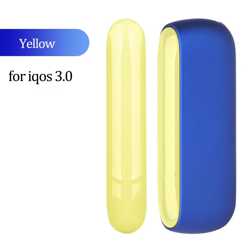 JINXINGCHENG модный портативный 12 цветов для iqos3 Защитная боковая крышка для iqos 3,0 держатель Крышка Аксессуары - Цвет: Цвет: желтый