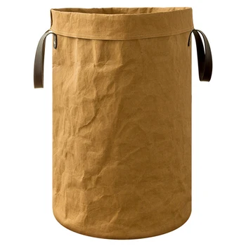 

Collapsible Laundry Basket Tall Round Hamper Storage Bag with Handle Durable for Toy Clothes SNO88