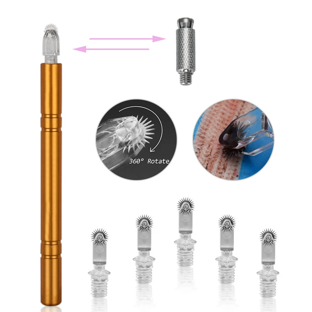 Eyebrow Microblading Pen Manual Eye Brow Pencil For Roller Pin Blades Needle