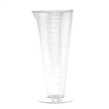 2 шт 100 мл Пластиковые мерные весы чашки прозрачные химической промышленности конус лабораторный контейнер для жидкости Градуированные чашки измерительные чашечки