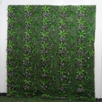 

Set of 4 Artificial Foliage Fern Plants Floral Greenery Wall Panels Shop Window Floral Decor 23.62 x 15.75''
