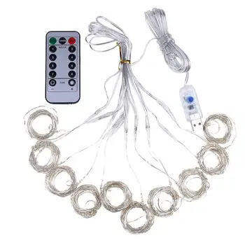 

USB LED String Light Remote Control 100/200/300LED Fairy String Light Copper Wire For Garden Curtain Wedding Holiday Decor Lamp