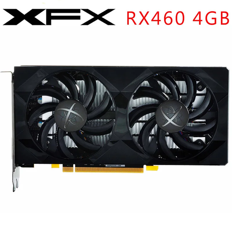 Saphir carte vidéo RX460 4GB 128Bit GDDR5 cartes graphiques pour AMD RX
400 série VGA cartes RX 460 DisplayPort HDMI utilisé 1024 SP