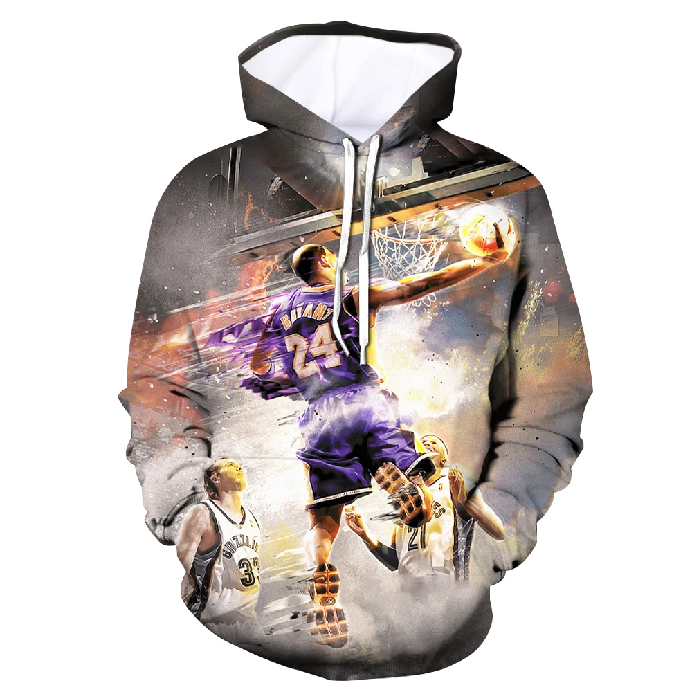 new Fashion Brand clothing hoodies Outerwear All-Star players Kobe Bryant 3d print Sweatshirt casual hip hop streetwear