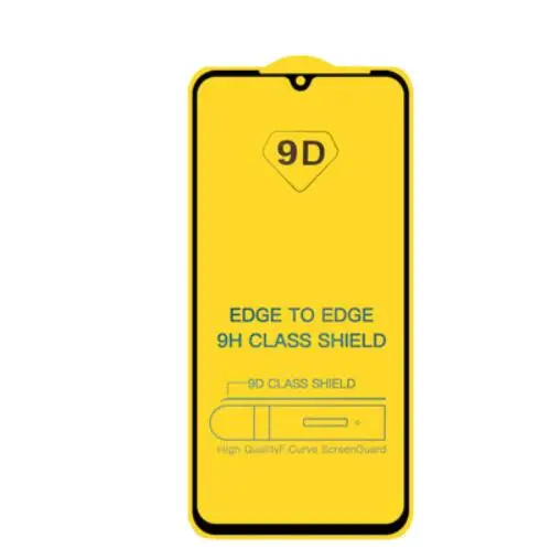 

Full Screen AB Glue 9D Curved Tempered Glass For Xiaomi Redmi Note 7 6 5 Pro K20 Pro Protective Film Black