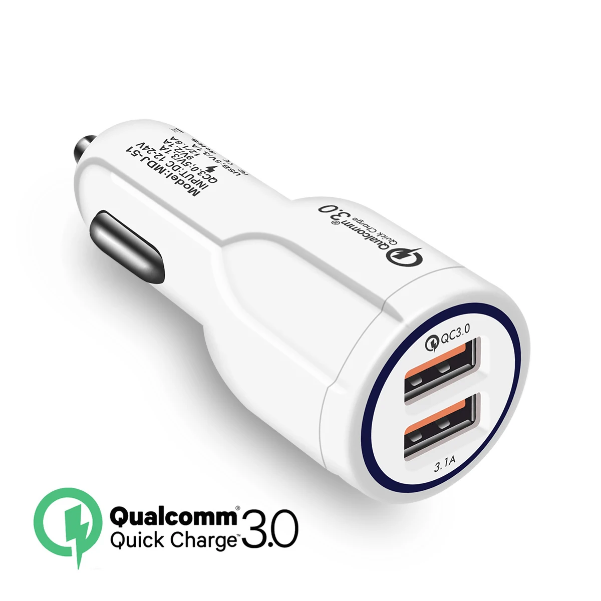Быстрая зарядка 3,0 Автомобильное зарядное устройство мобильный телефон двойной usb зарядное устройство для Qualcomm Qc3.0 Быстрая Зарядка адаптер мини зарядное устройство магнитный кабель