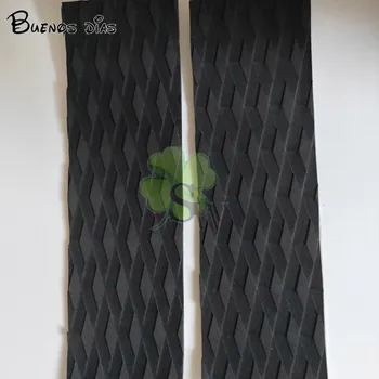 

Set of 2 Black Diamond Grooved EVA Non-Slip Surfboard Surf Traction Pad Tail Pad Bar Grip 35x8cm