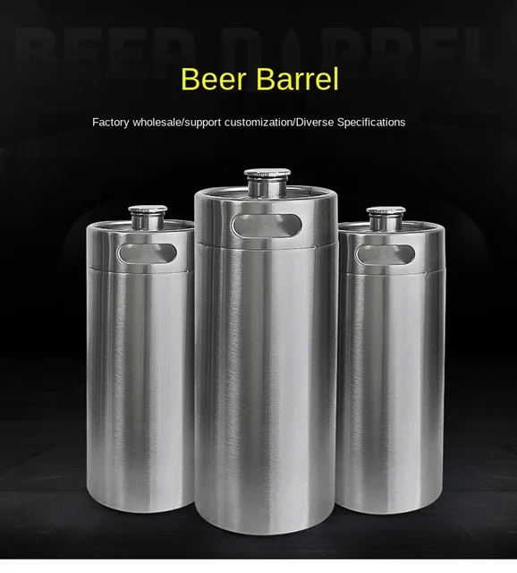 GZZT – fût de bière en acier inoxydable 2L/3.6L/5L/8L, fût à café, capacité  de maintien, récipients artisanaux pour bière, vin, viande, cidre, brassage  à domicile - AliExpress