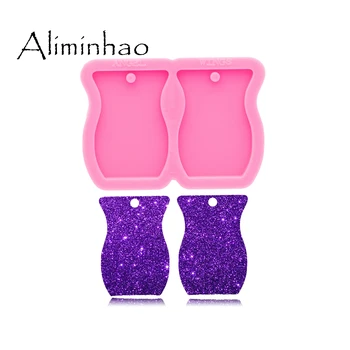 

DY0783 S/M Super Glossy Jar Earring Mould, Resin Mold Craft Keychain, Vase Silicone Mold for DIY Jewelry Making Epoxy