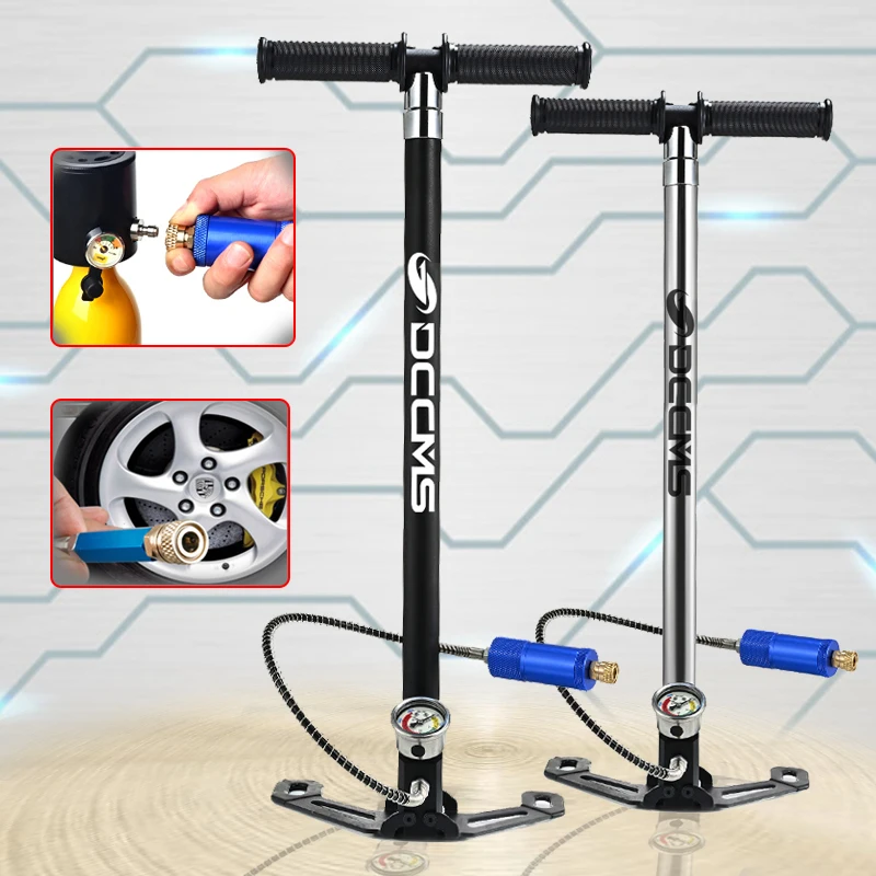 

DCCMS 4 Stage High Pressure PCP Pump Four Stage Hand Operated Air Pump 30mpa 4500psi HPA Tank Hunting Car Bicycle Air Refilling