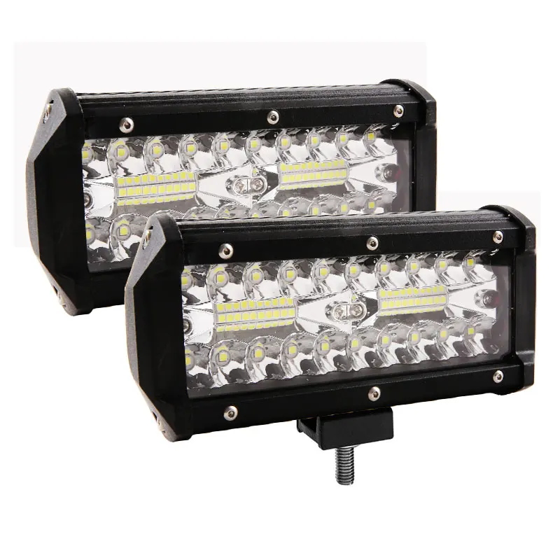 

2PCS LED Bar 7 inch LED Light Bar 3 Rows Work Light Combo Beam for Driving Offroad Boat Car Tractor Truck 4x4 SUV 12V 24V