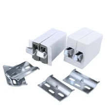 2 PCS ABS Cabinet Hanging Code With Plastic Cover Furniture Cabinet Wall Hidden Hanging Code For Hardware Accessories