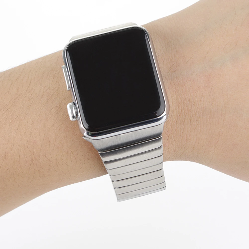 Ремешок из нержавеющей стали для Apple Watch ремешок 44 мм 40 мм Бабочка Пряжка металлический браслет для iwatch 5 4 3 2 1 42 мм 38 мм ремешок