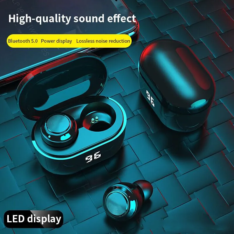 Wireless TWS Bluetooth 5 0 LED Power Display Upgrade Stereo Charging Case Waterproof Headphone Touch Control Mini Headset