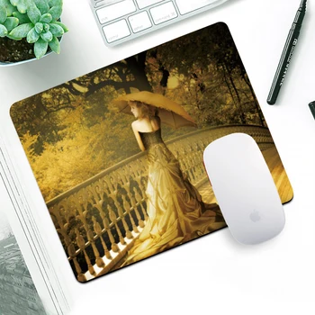 

Lonely Princess Mouse Pad with Edge Locking XL Office Play Mouse Large Gaming Keyboard Mouse Pad Computer Game Tablet Desk Mats