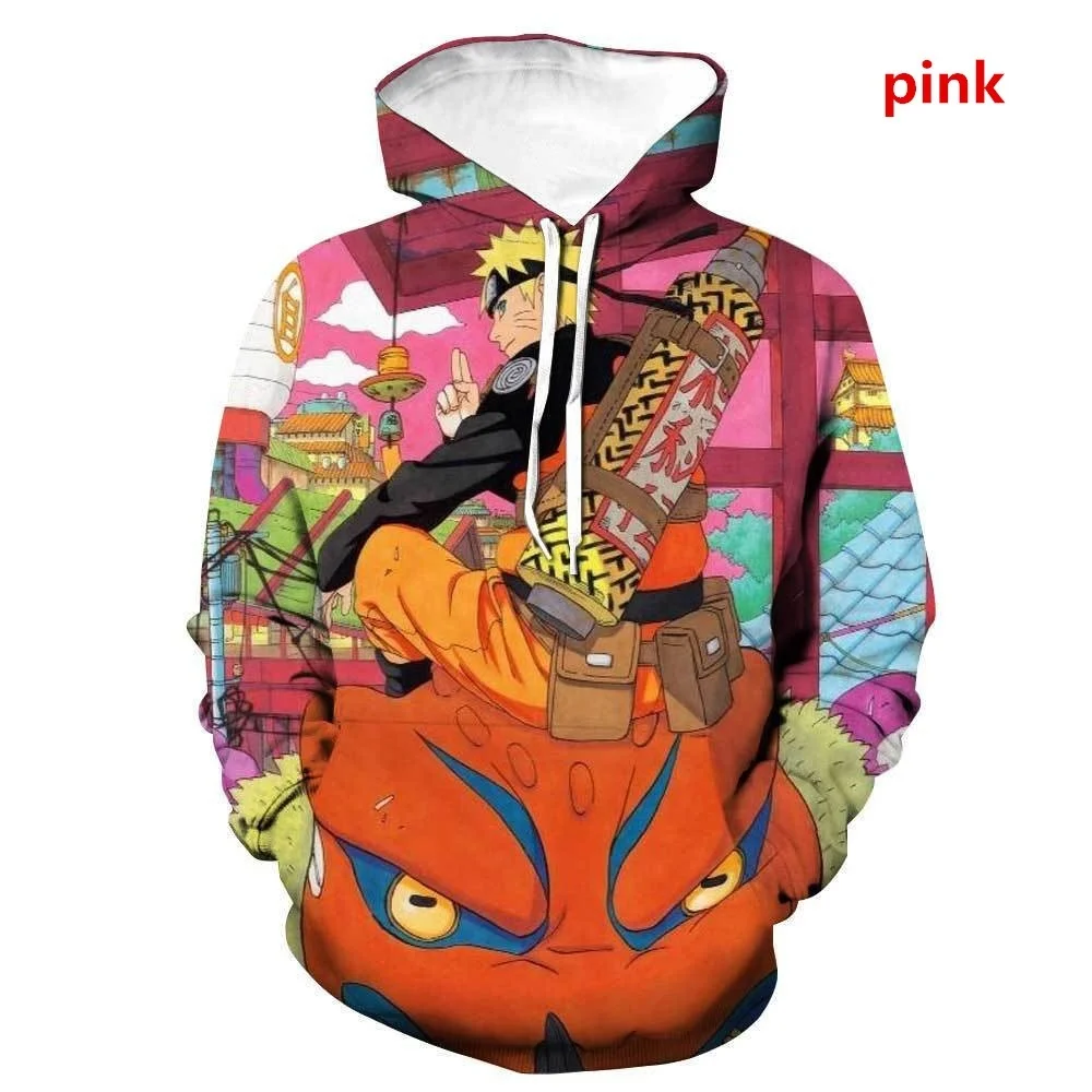 Vogue Nice 3D Sweatshirts Men Hoodies With Hat Hip Hop Hoodie Sweatshirt Hooded Coat Men Cartoon Printed Hoodie Men Clothing - Цвет: Розовый