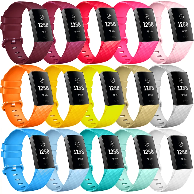 

Strap For Fitbit Charge 3 SE Band Replacement Accessories Silicone Wristband Watchband Bracelet For Fitbit Charge 3 4 Small Larg
