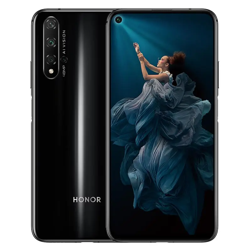 8G 256G Black Смартфон HONOR 20, 6,26 дюймов, 8 ГБ, 128 ГБ, Kirin 980, четыре ядра, Android 9,0, SuperCharge, 3750 мАч, разблокировка лица, NFC, Honor20 - Цвет: 8G 256G Black