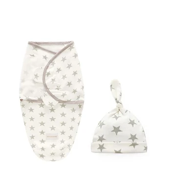 

Newborn Baby Wrap Sleep Bag Sleepsack Envelope Swaddling 2 pcs/set blanket wraps Infant Nursing blankets with hat YQR001