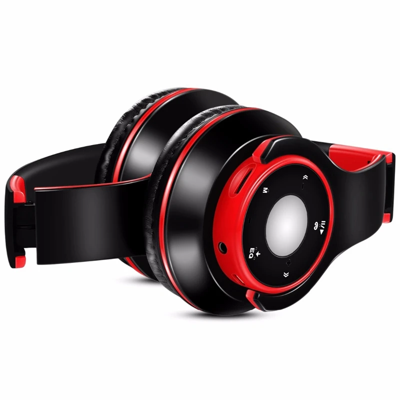 Wireless Stereo Bluetooth Over Ear Headphones With Microphone And Tf Card Play For Kids Children Women Men