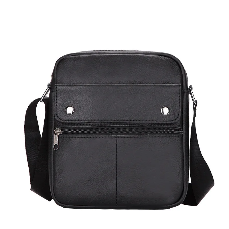 

Special Offer Mini Genuine Leather Men Crossbody Bag Full-grain Leather Korean-style-Style Soft Surface Wear-Resistant Small Bag