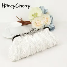 Женская сумочка, стразы, вечерняя сумочка, атласная плиссированная атласная сумка, роскошные сумки, женские сумки, дизайнерская женская сумка