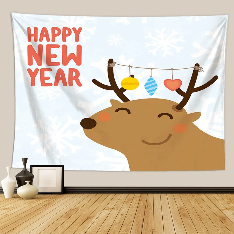 FGT6316 merry christmas tapestry wall hanging home decor festival wanddoek tapestry christmas - Цвет: FGT6316