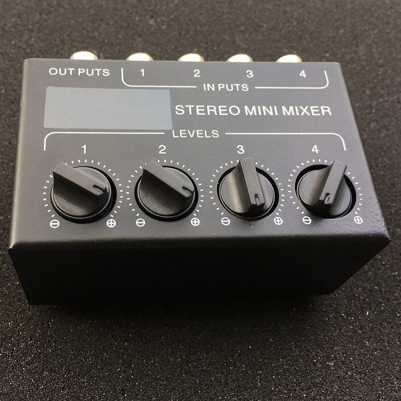 Cx400 мини стерео Rca 4 х канальный пассивный смеситель маленький миксер диспенсер