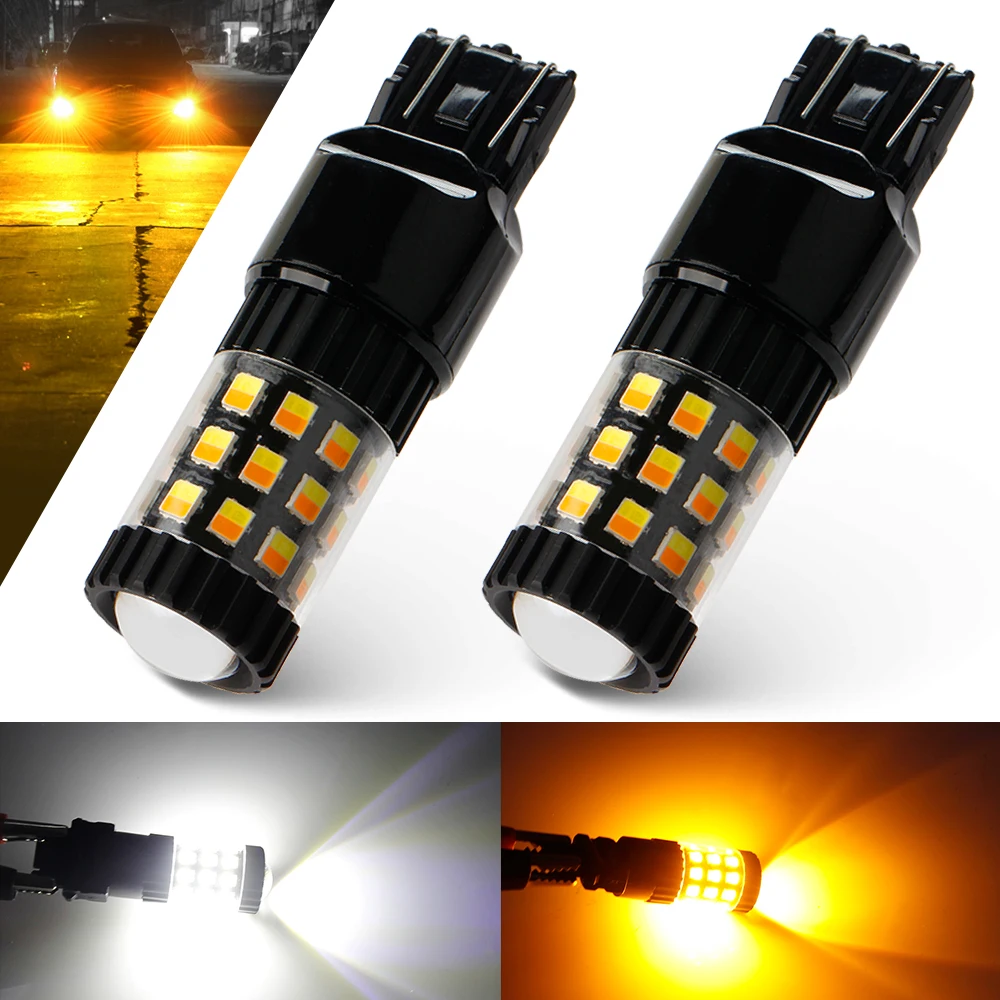OKEEN 1 шт. двухцветные T20 7443 W21/5 Вт 36SMD светодиодсветодиодный Canbus автомобильные