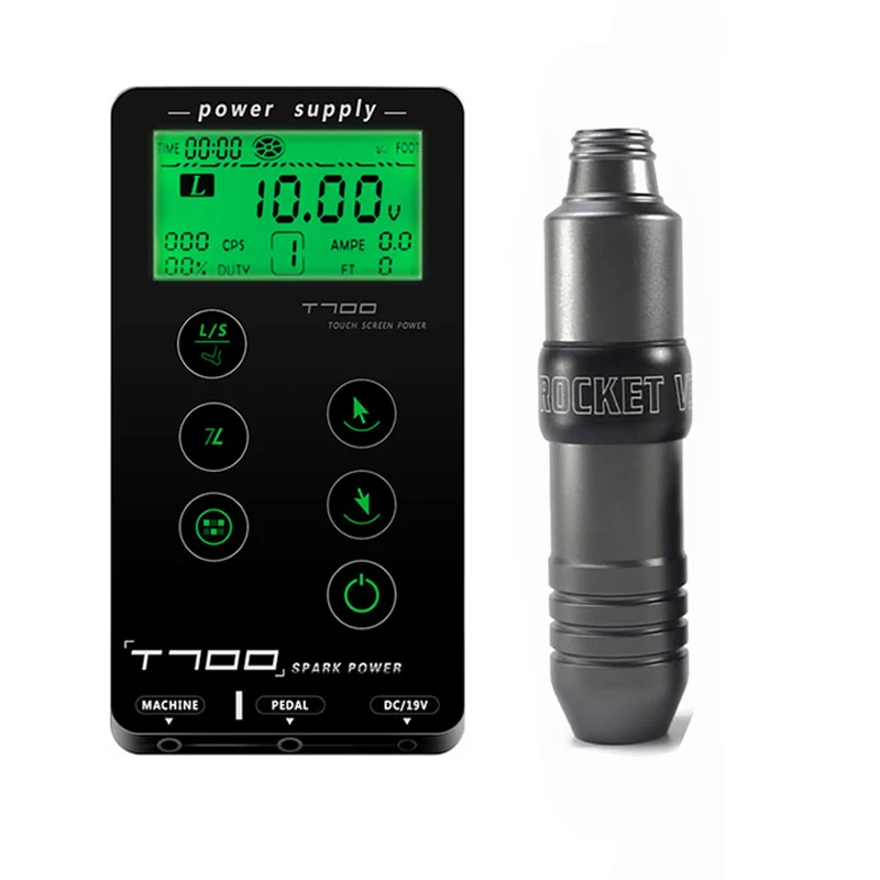 

Tattoo Kit Set High Quality Rotary Tattoo Machine and T700 Tattoo Touch Screen Source Digital Power Supply