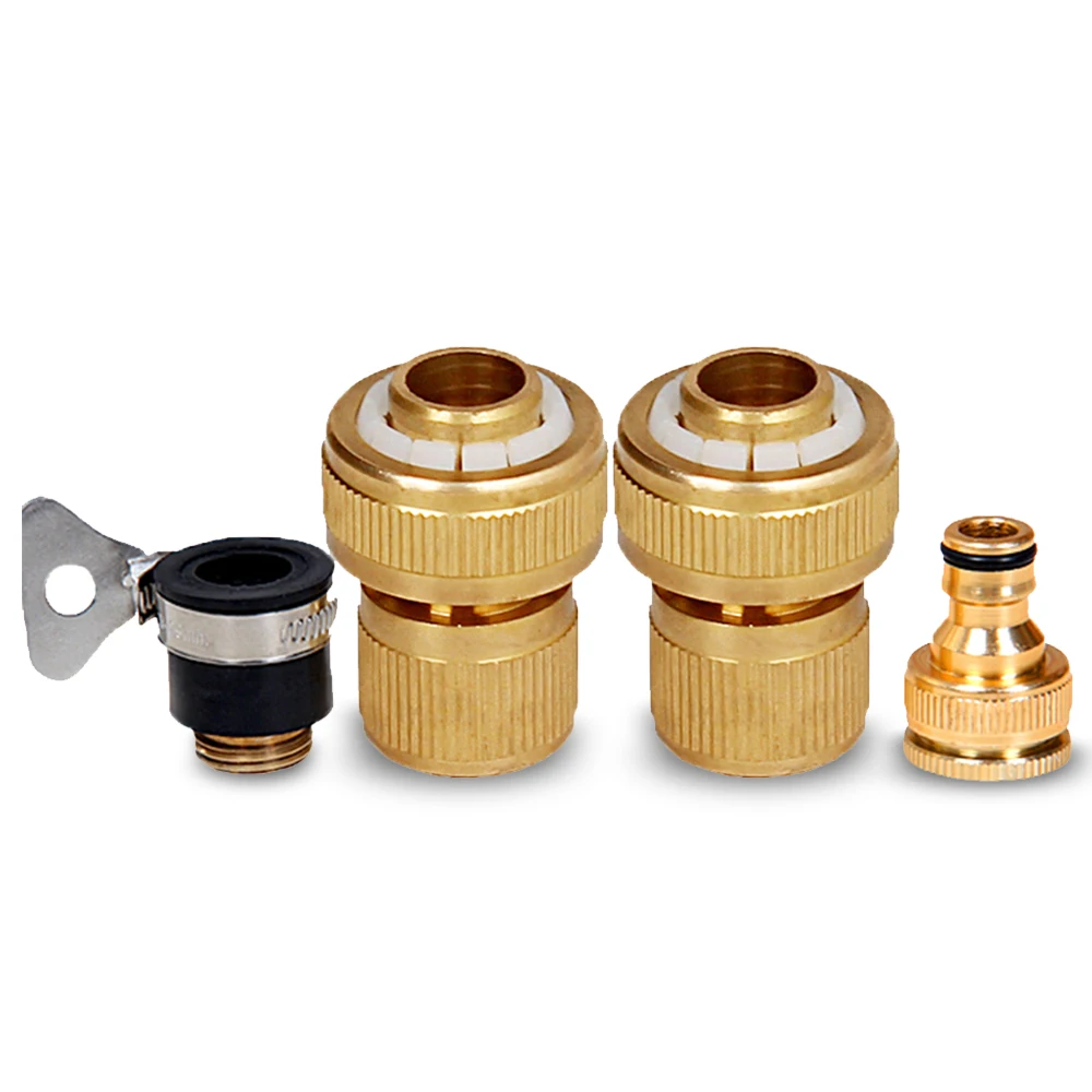 Hose Connector Heavy-duty Copper Hose Fittings Male and Female Water Hoses Connect Wash Machine Adapter Connectors