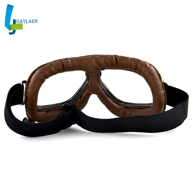 Мотоциклетные очки винтажные шлем Jet Googles очки винтажные Dirt Bike Кафе Racer лыжные кожаные мото стимпанк очки