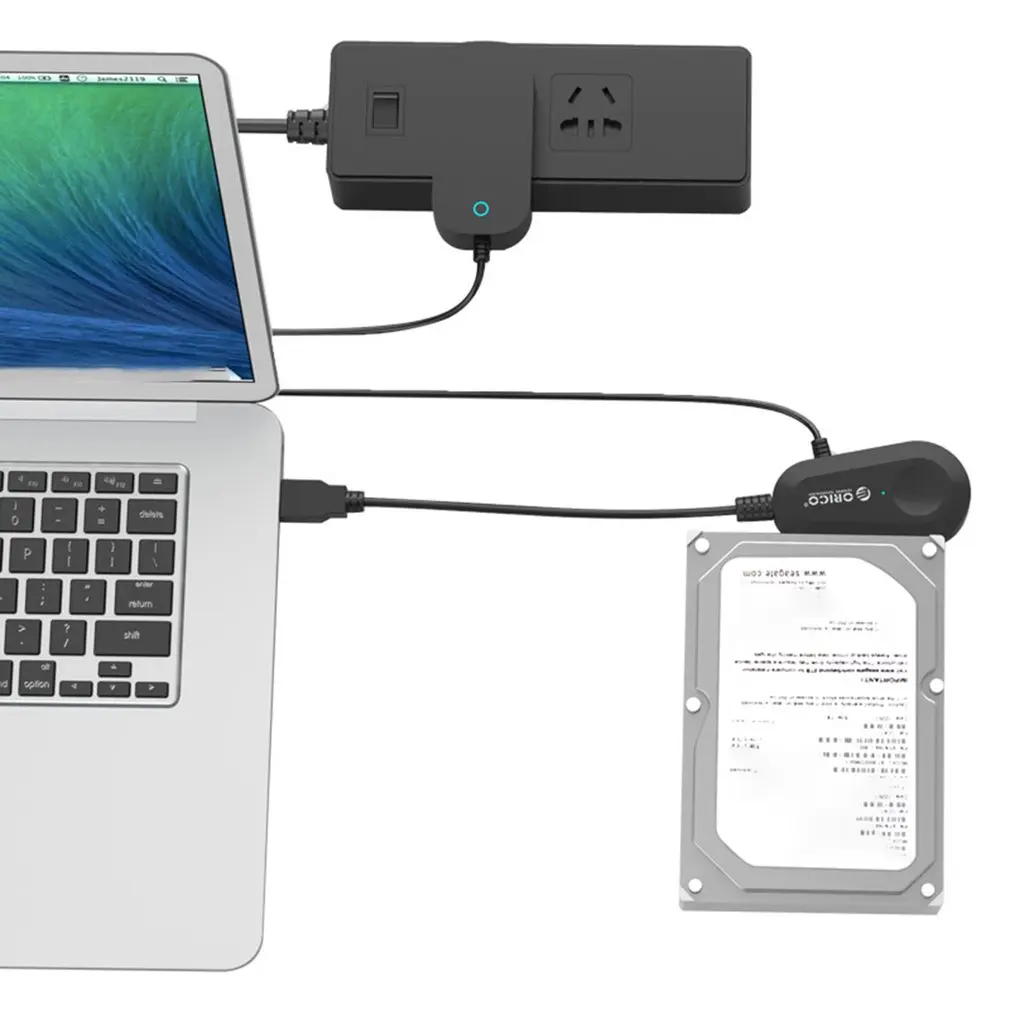 Адаптер ORICO SATA для USB USB3.0 с адаптером питания 12V 2A EU US Чехол для 2,5 дюймов 3,5 дюймов внешний SSD HDD жесткий диск
