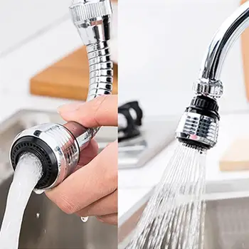 

2Pcs Kitchen Water Faucet Household Sink Water Faucet Hot And Cold Water Valve Tap Practical Spring Tube Tap (Short+Long Style)
