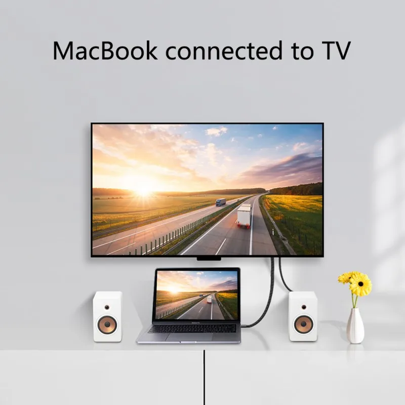 Type-c к HDMI Мужской Видео экранный преобразователь кабель Plug-and-игровой адаптер Костюм для компьютера кабели мобильного телефона 2 м Длина