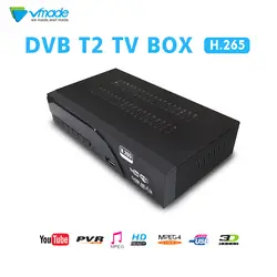 DVB-T2 новый список K6 H.265 HEVC цифровой HD наземного ТВ приёмник, поддерживает Dolby AC3 Youtube DVB T2 телевизионный тюнер с RJ45 LAN