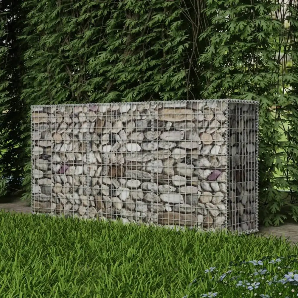 Cesta de gaviones de jardín, alambre galvanizado, pared de retención de acero, resistente a la intemperie, resistente a la intemperie, roca de alta capacidad de carga para jardín