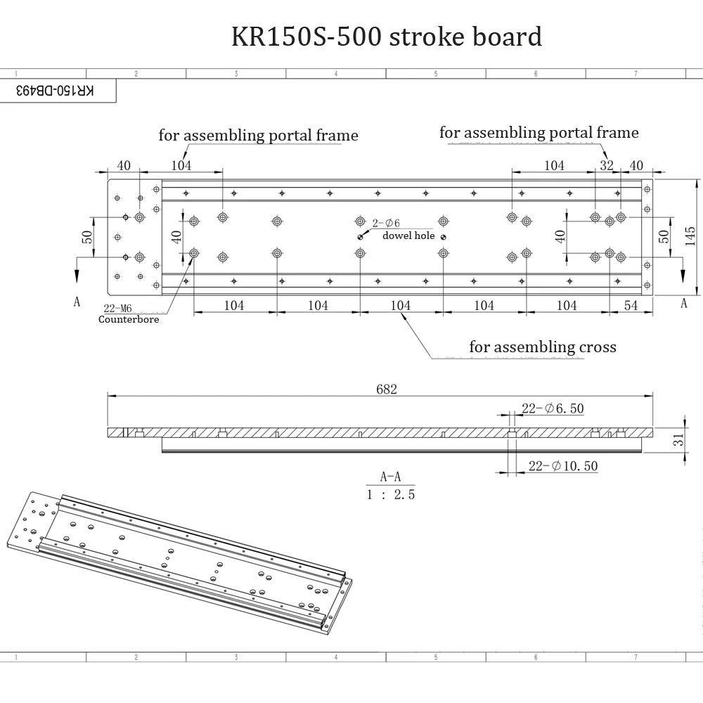 KR150S-500 Stroke board