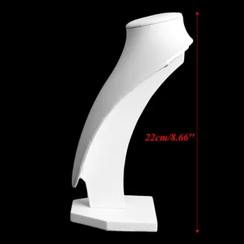 

2020 New Faux Leather Mannequin Jewelry Necklace Display Holder Neck Bust Stand Showcase