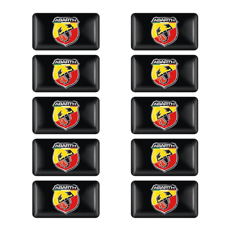 10 шт. 3D 3 м Автомобильная наклейка Abarth значок эмблема Логотип Наклейка Скорпион
