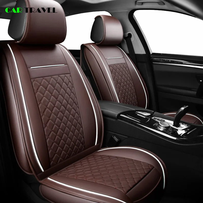 ( Front + Rear ) Luxury Leather car seat cover 4 Season For Renault Kadjar Koleos Captur Megane