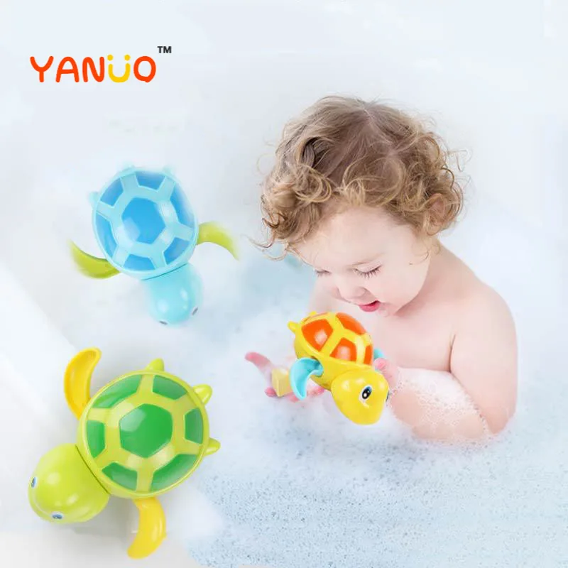 Tortuga de natación de juguete para bebé, juguetes de baño para agua