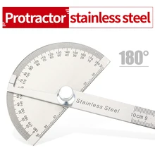 Degree Adjustable Protractor 180 Degree Adjustable multifunction stainless steel roundhead ruler mathematics measuring tool