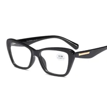 Женские Модные Молодежные сексуальные квадратные очки для чтения «кошачий глаз», женские элегантные офисные компьютерные лупы, очки для дальнозоркости+ 150+ 200