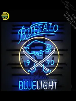 

Neon Sign for BS Blue Light Buffal neon bulb Sign Neon lights Sign glass Neon Beer Signs Shopping Hall Sign Duty LED Light Board