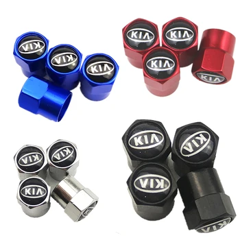 

4PCS Wheel Tire Parts Valve Stem Caps Cover For Kia Ceed Rio Sportage R K3 K4 K5 Ceed Sorento Cerato Optima 2015 2016 2017 2018