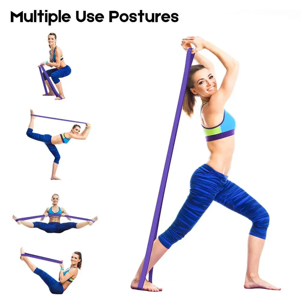 Resistance Elastic Training Rubber Band Stretch Exercise Fitness for Yoga Pilate 