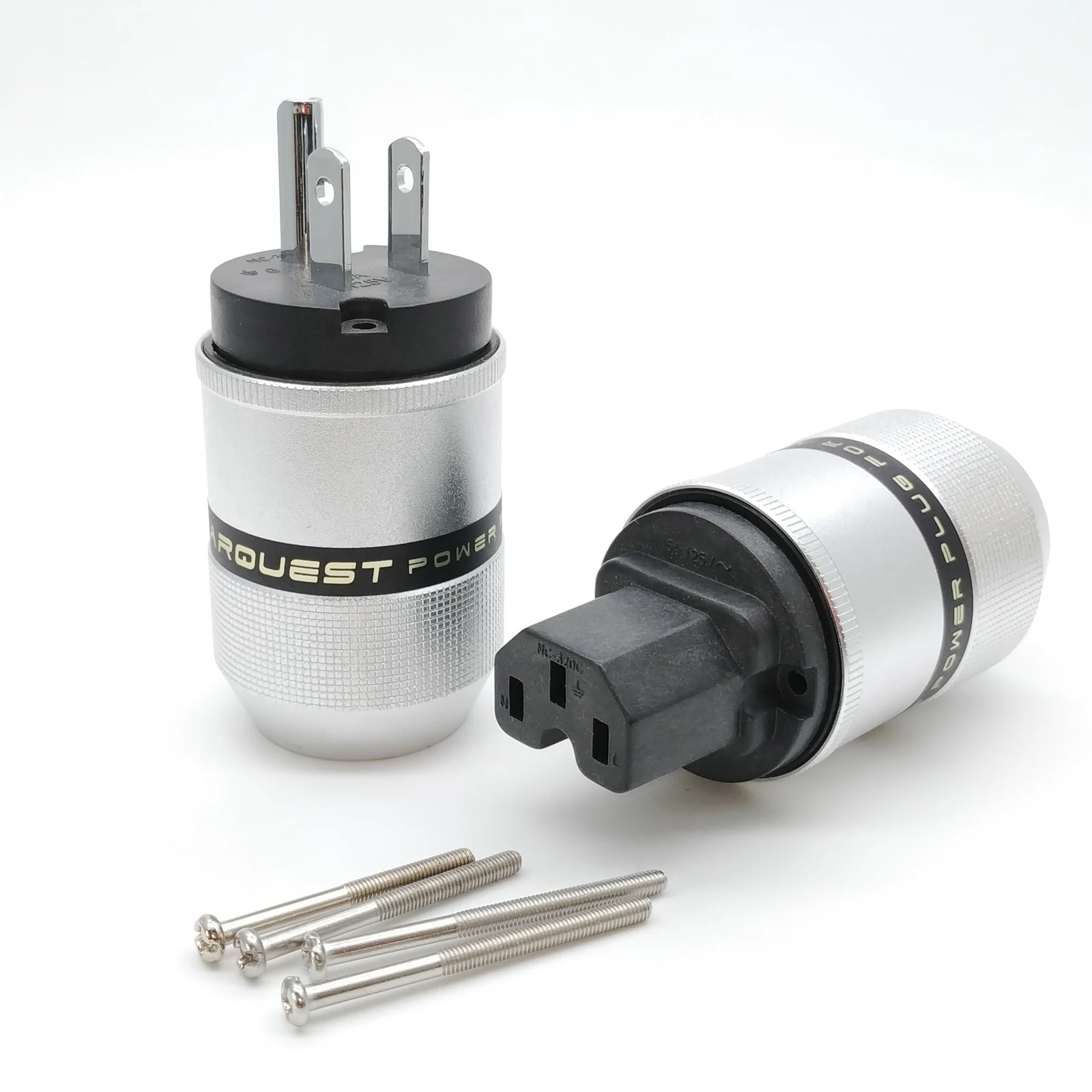 SONARQUEST Алюминиевый сплав P25-P(PB) C25-P(PB) High End родиевым покрытием США Разъем питания и IEC разъем HiFi аудио усилитель