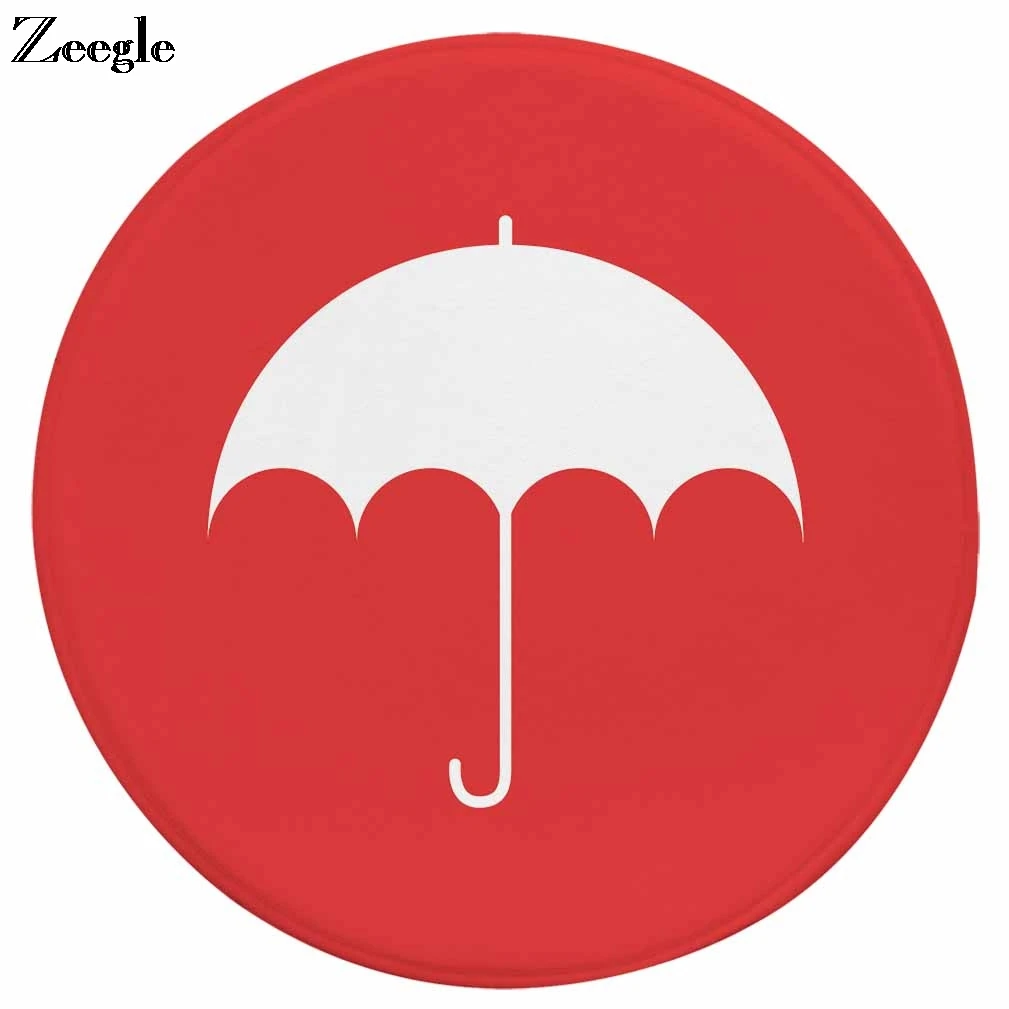 Zeegle мультяшный круглый ковер для стола, мягкий коврик для гостиной, моющийся ковер для детской комнаты, прикроватный удобный ковер, современный ковер